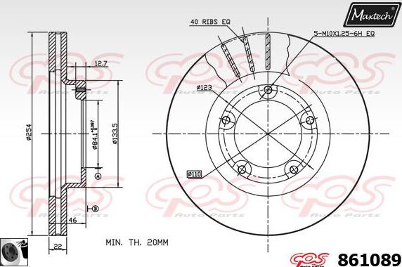 Maxtech 857149 - Disque de frein cwaw.fr