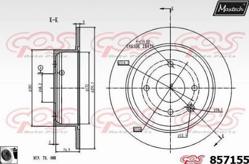 Maxtech 857155.0060 - Disque de frein cwaw.fr