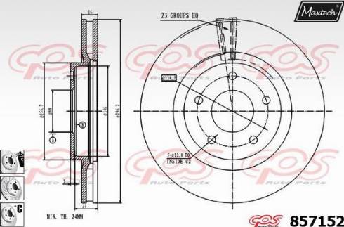 Maxtech 857152.6980 - Disque de frein cwaw.fr