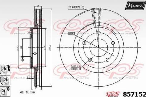 Maxtech 857152.6880 - Disque de frein cwaw.fr