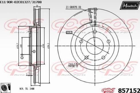 Maxtech 857152.0060 - Disque de frein cwaw.fr