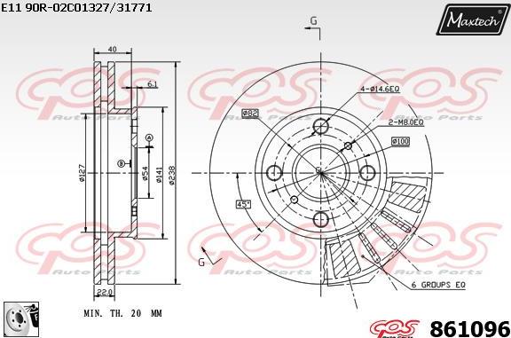 Maxtech 857134 - Disque de frein cwaw.fr