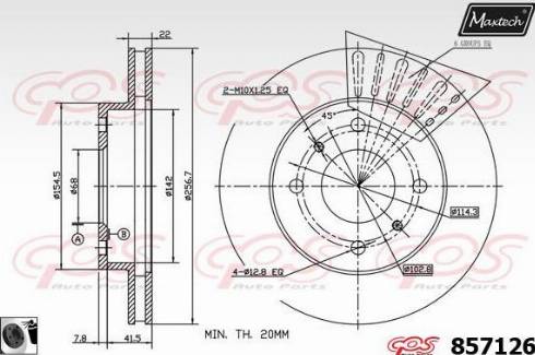 Maxtech 857126.0060 - Disque de frein cwaw.fr