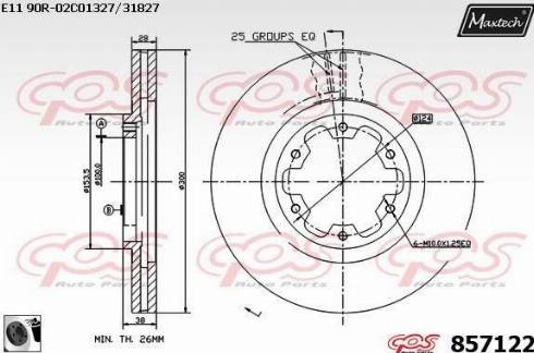 Maxtech 857122.0060 - Disque de frein cwaw.fr