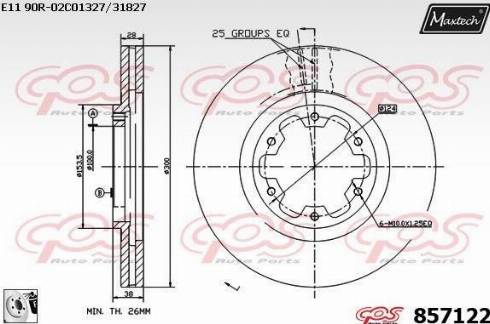 Maxtech 857122.0080 - Disque de frein cwaw.fr