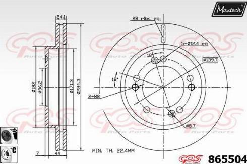 Maxtech 865504.6060 - Disque de frein cwaw.fr