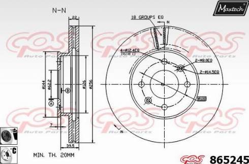 Maxtech 865245.6060 - Disque de frein cwaw.fr