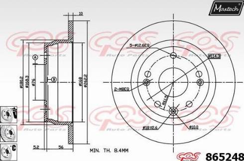 Maxtech 865248.6980 - Disque de frein cwaw.fr