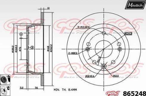 Maxtech 865248.6060 - Disque de frein cwaw.fr