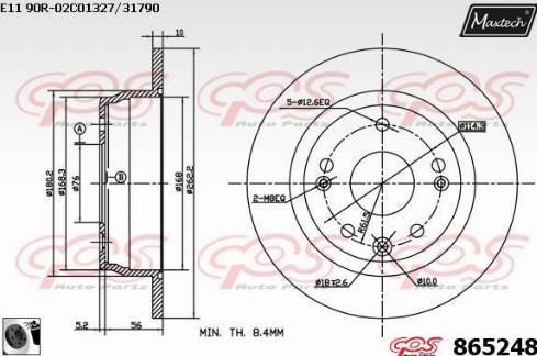 Maxtech 865248.0060 - Disque de frein cwaw.fr