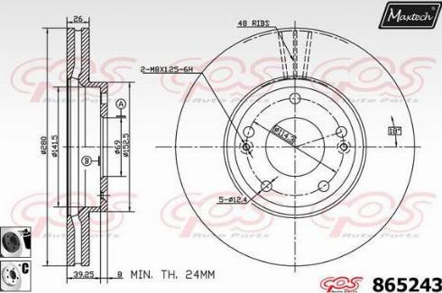 Maxtech 865243.6060 - Disque de frein cwaw.fr