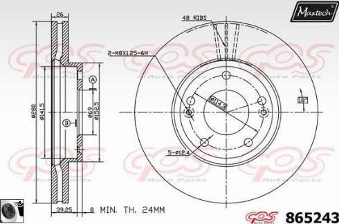 Maxtech 865243.0060 - Disque de frein cwaw.fr