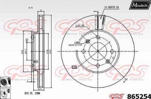 Maxtech 865254.6060 - Disque de frein cwaw.fr