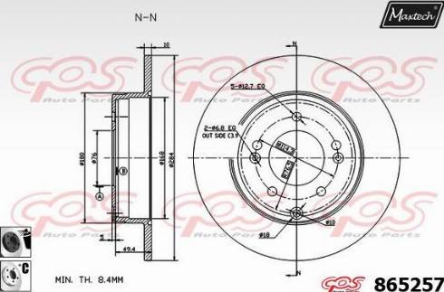 Maxtech 865257.6060 - Disque de frein cwaw.fr