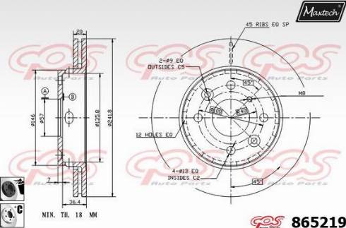 Maxtech 865219.6060 - Disque de frein cwaw.fr