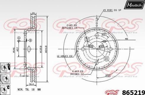 Maxtech 865219.6880 - Disque de frein cwaw.fr