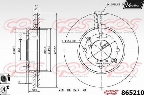 Maxtech 865210.6060 - Disque de frein cwaw.fr