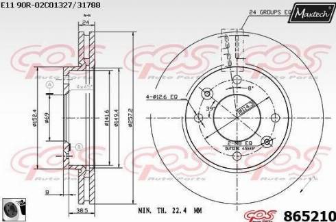 Maxtech 865210.0060 - Disque de frein cwaw.fr