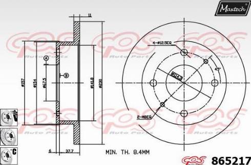 Maxtech 865217.6880 - Disque de frein cwaw.fr