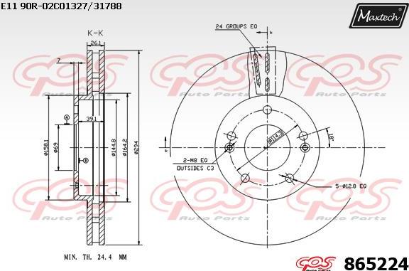 Maxtech 865231 - Disque de frein cwaw.fr