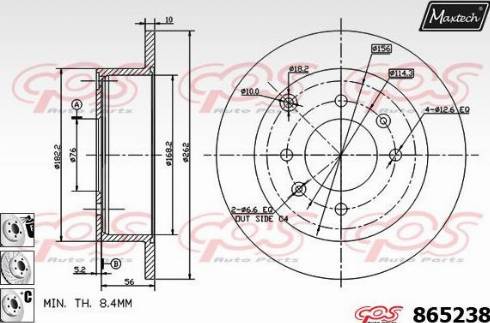 Maxtech 865238.6880 - Disque de frein cwaw.fr