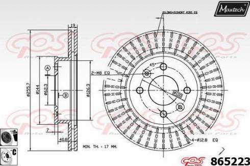 Maxtech 865223.6060 - Disque de frein cwaw.fr