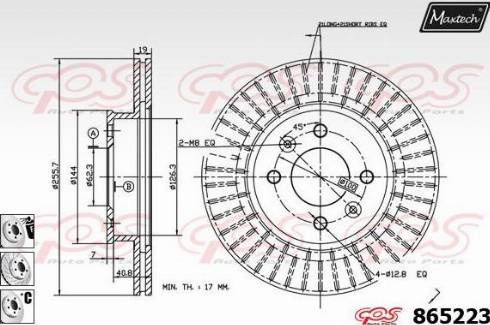 Maxtech 865223.6880 - Disque de frein cwaw.fr