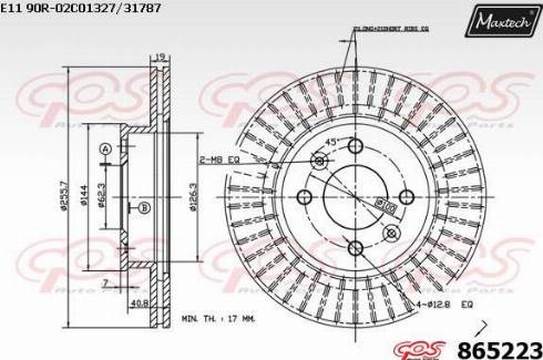 Maxtech 865223.0000 - Disque de frein cwaw.fr