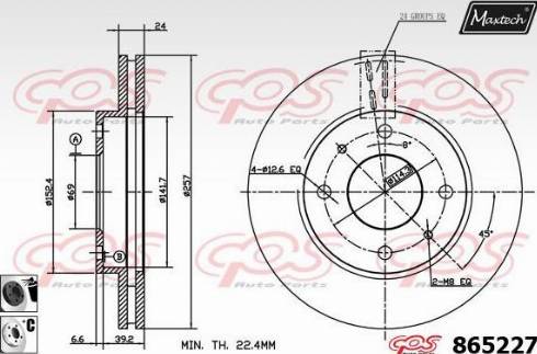 Maxtech 865227.6060 - Disque de frein cwaw.fr