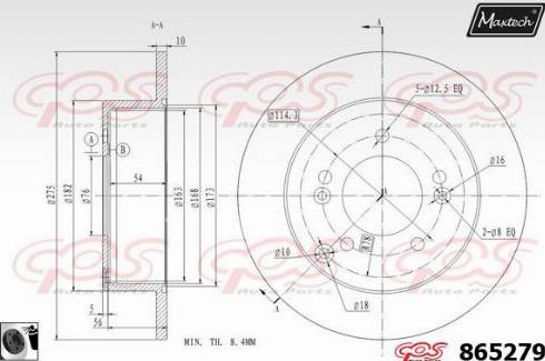 Maxtech 865279.0060 - Disque de frein cwaw.fr