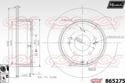 Maxtech 865275.6060 - Disque de frein cwaw.fr