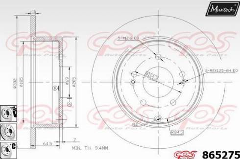 Maxtech 865275.6880 - Disque de frein cwaw.fr