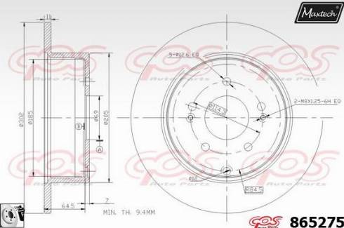 Maxtech 865275.0080 - Disque de frein cwaw.fr