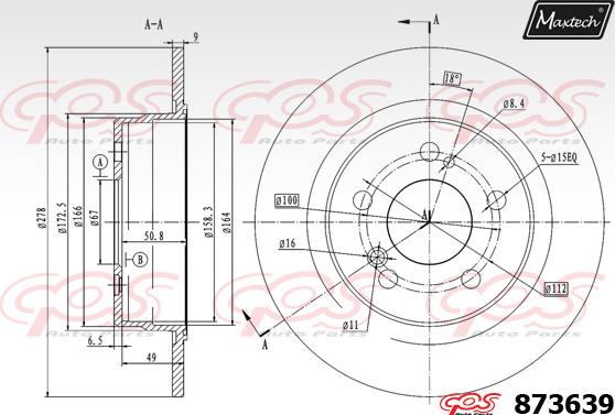 Maxtech 866216 - Tambour de frein cwaw.fr