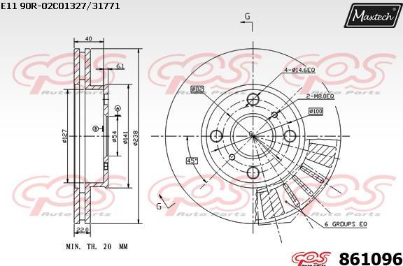 Maxtech 861019 - Disque de frein cwaw.fr