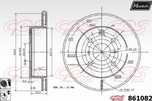 Maxtech 861082.6060 - Disque de frein cwaw.fr