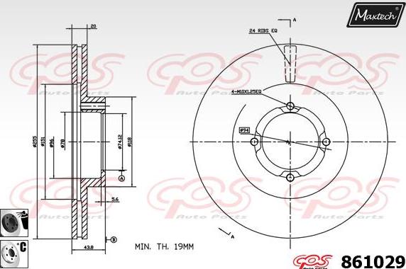 Maxtech 861082 - Disque de frein cwaw.fr