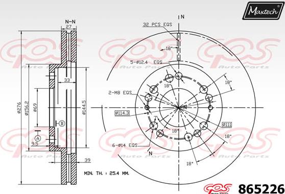 Maxtech 861039 - Disque de frein cwaw.fr