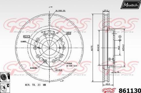 Maxtech 861130.6060 - Disque de frein cwaw.fr