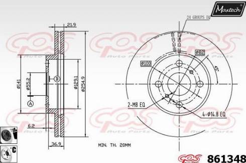 Maxtech 861348.6060 - Disque de frein cwaw.fr