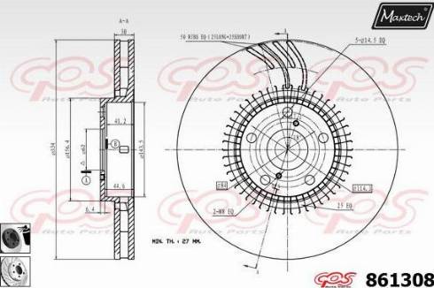 Maxtech 861308.0260 - Disque de frein cwaw.fr