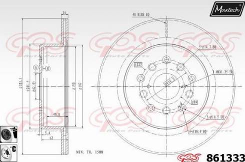 Maxtech 861333.6060 - Disque de frein cwaw.fr