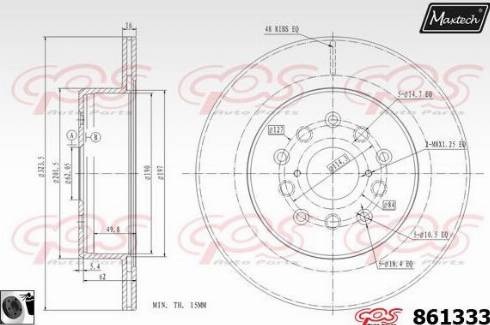 Maxtech 861333.0060 - Disque de frein cwaw.fr