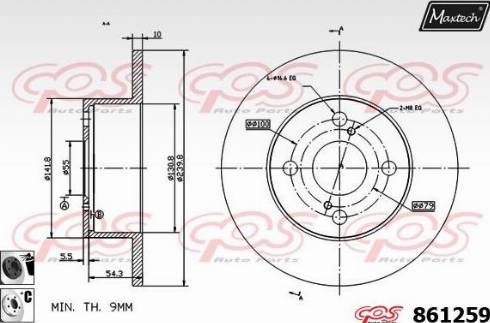 Maxtech 861259.6060 - Disque de frein cwaw.fr