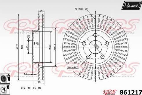 Maxtech 861217.6060 - Disque de frein cwaw.fr