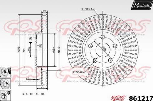 Maxtech 861217.6880 - Disque de frein cwaw.fr