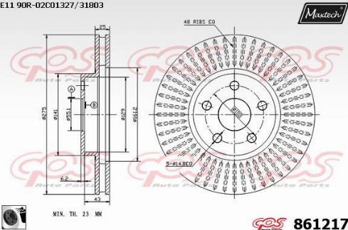 Maxtech 861217.0060 - Disque de frein cwaw.fr