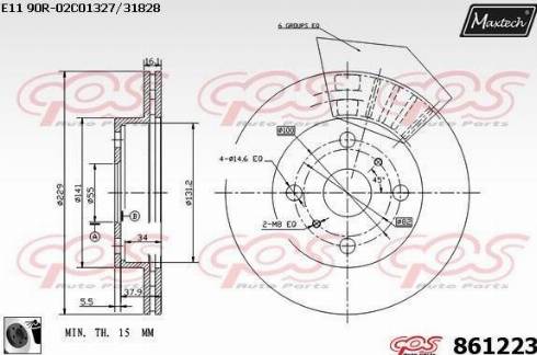 Maxtech 861223.0060 - Disque de frein cwaw.fr