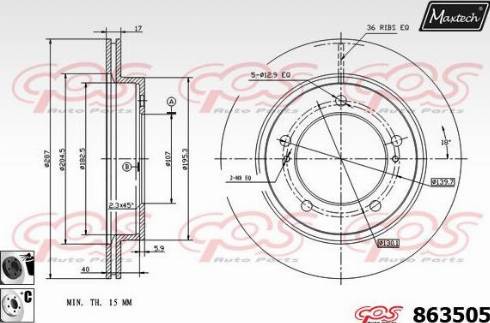 Maxtech 863505.6060 - Disque de frein cwaw.fr