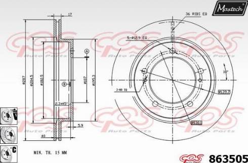 Maxtech 863505.6880 - Disque de frein cwaw.fr